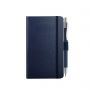 Notes/ordinateur Portable bleu 9 x 14 cm pen, élastique, papier ivoire. Personnalisable avec votre logo!
