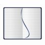 Notes/Notebook, 9 x 14 cm) de Midi à couverture rigide avec élastique et pages en lignes. Personnalisable avec votre logo!