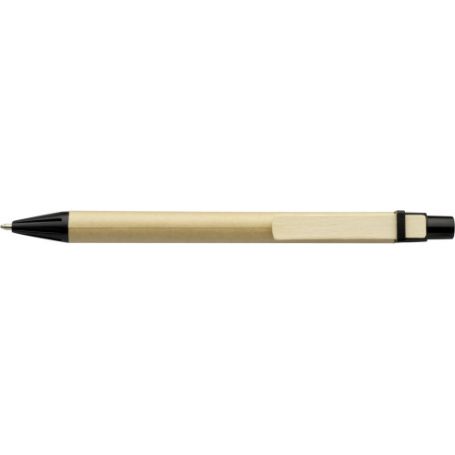 Ballpoint pen in environmentally friendly cardboard. Refill Blue. Customizable with your logo