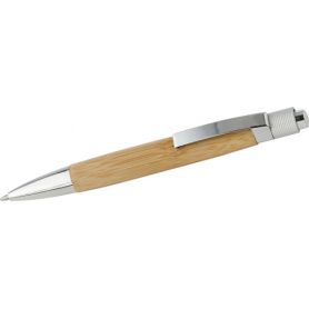 Penna a sfera in legno di Bamboo con meccanismo a scatto