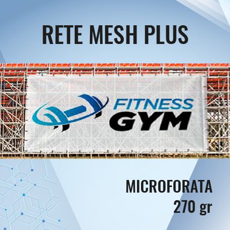 The Mesh network Plus micro-perforated 270 gr with print HD