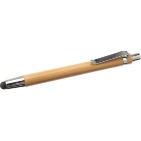 Ballpoint pen capacitive Bamboo with snap-action