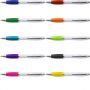 ball-point Pen in ABS with white body rubber grip colored