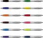 ballpoint Pen ABS body with silver-plated and rubber grip colored