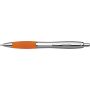 ballpoint Pen ABS body with silver-plated and rubber grip colored