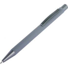 Ballpoint pen in aluminum with rubber finish