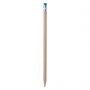 Pencil in natural wood with rubber cushion colorful