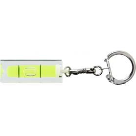 Porte-clés mini niveau à bulle avec un PET transparent personnalisable avec votre logo