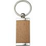 Keychain made of wood and metal, personalized with your logo