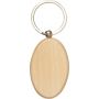 oval Keyholder made of wood and metal, personalized with your logo