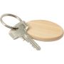 ovale porte-clés en bois et métal, personnalisé avec votre logo