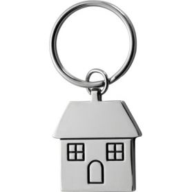 Métal anneau de clé de la "petite maison" personnalisable avec votre logo