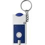 Keychain with led light and door/coin, token coin, customized with your logo. 8517