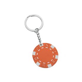 Keychain in the shape of chips in plastic extrapesante, customizable with your logo