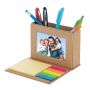Set da scrivania Notes Box Ecologico con porta foto, personalizzabile con il tuo logo