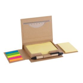Desk Set Notes Desk set Eco-friendly with ruler, customized with your logo