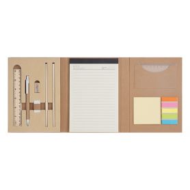 Set da scrivania Notes Write Ecologico con molti accessori, personalizzabile con il tuo logo