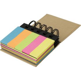 Set memo spiral with stick colorful, customizable with your logo