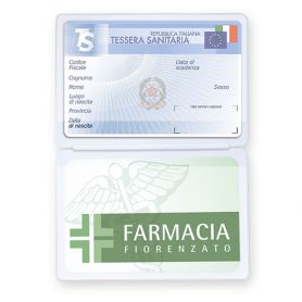 Porta Cards in PVC 2 tasche, personalizzabile con il tuo logo