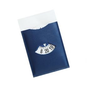 Mini Disco orario blu adesivo 7,3 x 11,5 cm, personalizzabile con il tuo logo