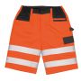 Shorts, fluorescent orange with reflective bands, Unisex, Result