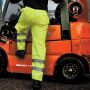 Trousers yellow high visibility, reflective bands, Unisex, Result