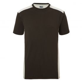 T-Shirts pour Hommes, Vêtements de travail, Brun 50.50, Unisexe, James & Nicholson